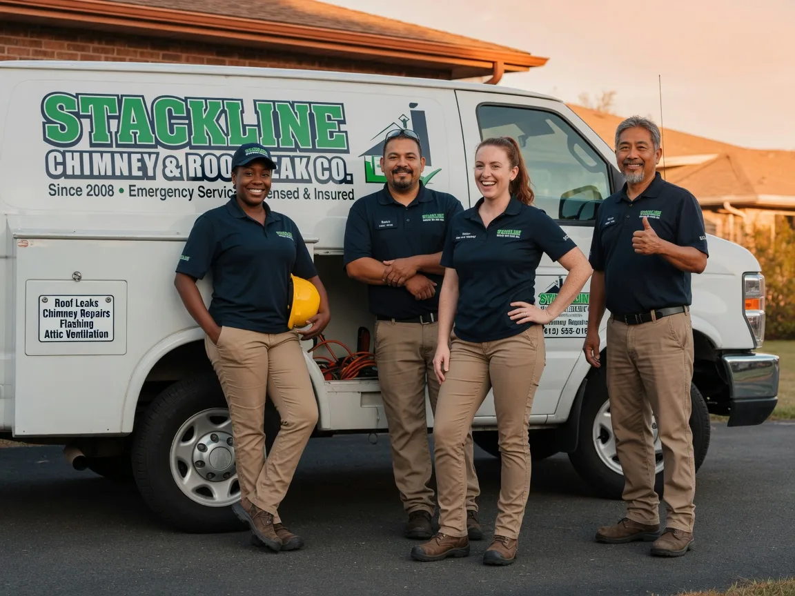 Chimney flashing repair company in Proctor, OK